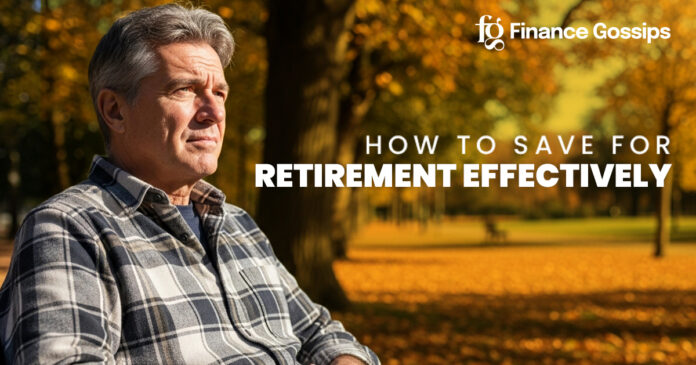 save for retirement effectively